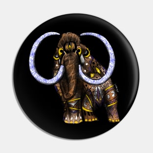 mammoth elephant in safari of mandala ecopop totonac tribal pattern Pin