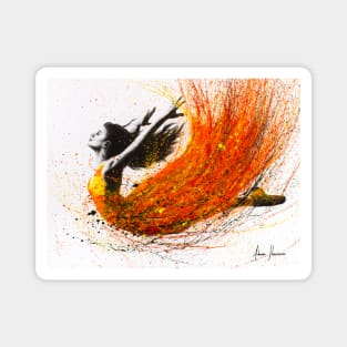 Night Fire Dance Magnet