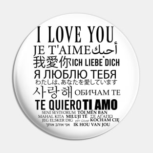 I love you in all languages Pin