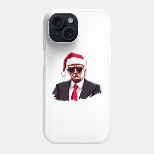 Trump as gangsta santa - 2 Phone Case