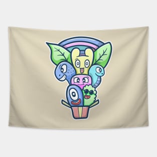 Kawaii doodle monster Tapestry