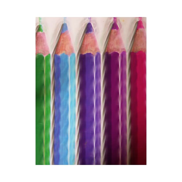 5 new brightly coloured  colouring crayons by mister-john