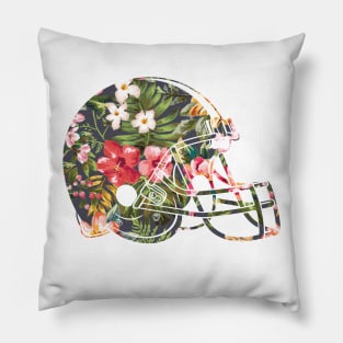 Tropical Floral Print Football Helmet Pillow