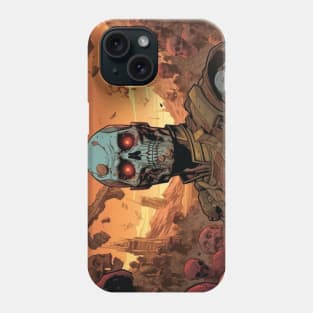 Post Apocalyptic Wastelands Cyborg Commando Exterminator Phone Case