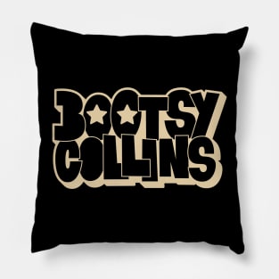 Bootsy Collins Funk Typography Design - Groovy and Legendary! Pillow