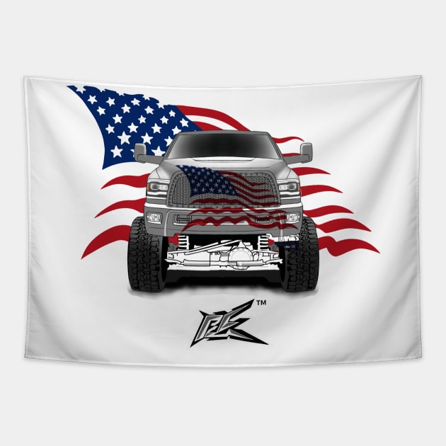 ram 2500 lifted truck Tapestry by naquash