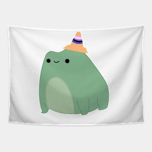 Pride Frog (Genderfluid) Tapestry