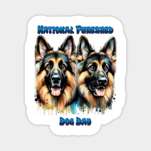 German Shepherds Celebrate Purebred Dog Day Magnet