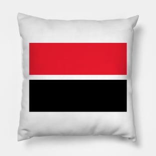 Manchester Red Black Bands Pillow