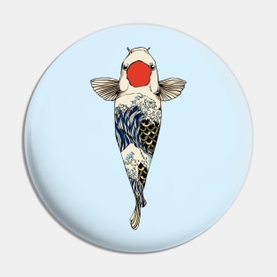 The Great Wave Of Koi Pin