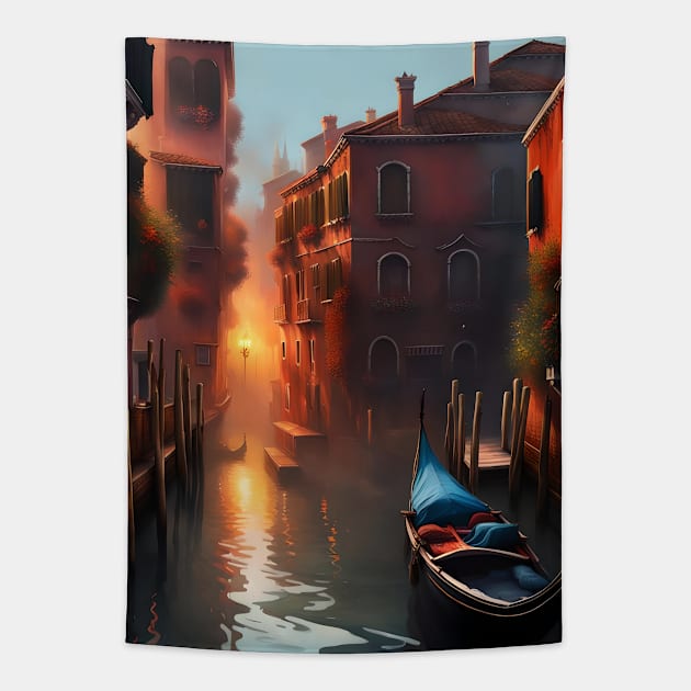 The Venice Sun Tapestry by Lyvershop