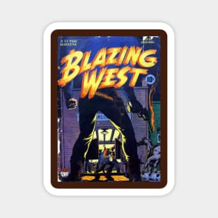 Blazing Wild West Comic Cover Magnet