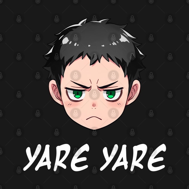 Annoyed Anime Emoji Yare Yare - Anime Shirt by KAIGAME Art