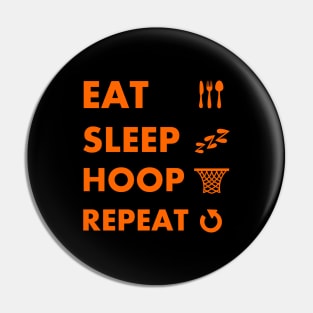 Eat sleep hoop repeat Pin