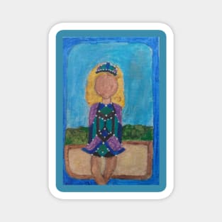 Irish Dancer Painting Magnet