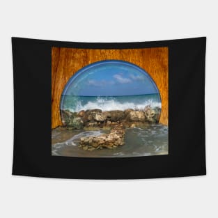 Let the ocean in, let’s go to the beach Tapestry