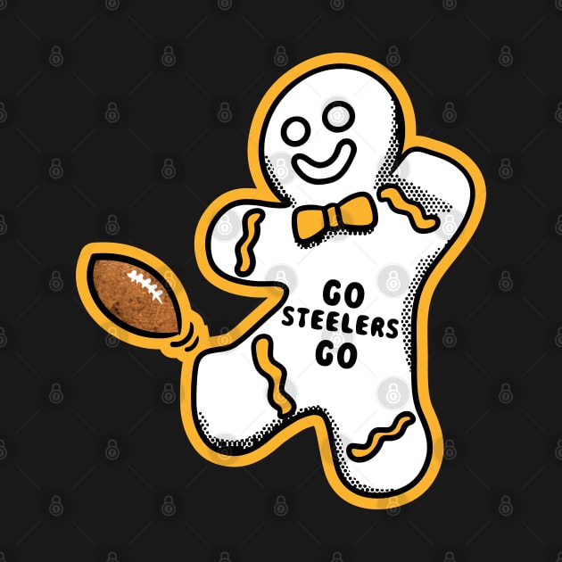 Pittsburgh Steelers Gingerbread Man by Rad Love