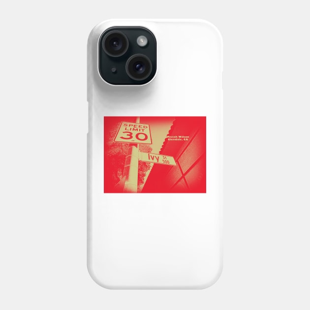 Ivy Avenue RED DESERTT, Glendale, CA by Mistah Wilson Phone Case by MistahWilson