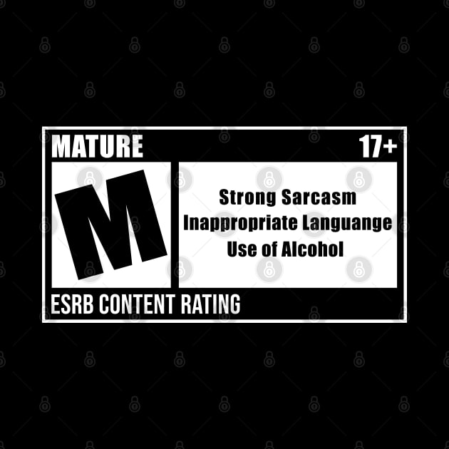 MATURE ESRB CONTENT RATING GAMER by JWOLF