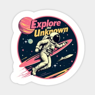 Retro Space Explorer Magnet