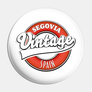 Segovia spain vintage style logo Pin