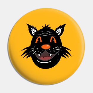 BLACK CAT CARTOON Pin