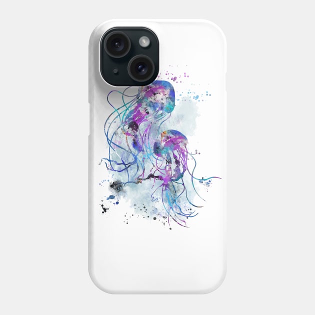 Jellyfish Phone Case by RosaliArt
