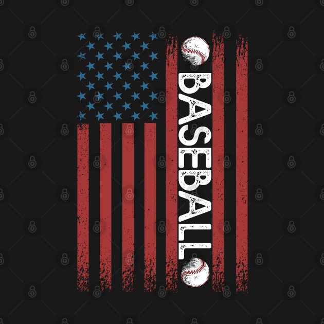 Baseball American Flag Gift Baseball Usa Gift by mommyshirts