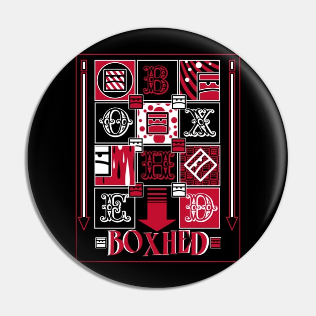 Red and Blackness Pin by boxhed