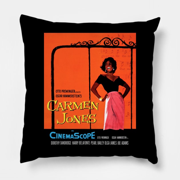 Carmen Jones (1954) Pillow by Scum & Villainy