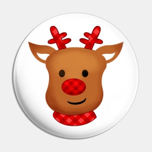 Cute Reindeer Christmas Pin