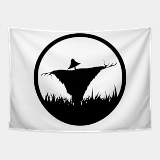 Scarecrow Silhouette Tapestry