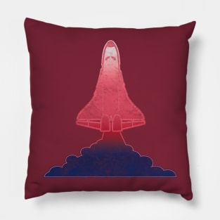 Retro 80s Space Shuttle Pillow