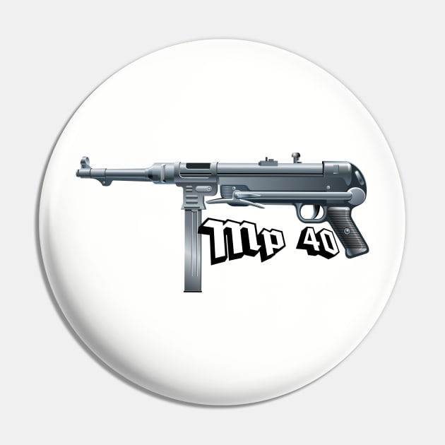 MP40 Pin by theanomalius_merch