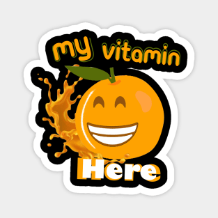 Orange Vitamin C Magnet