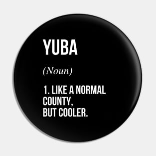 Yuba County California Defined Pin