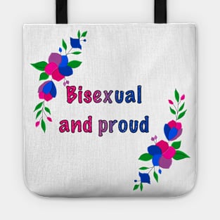 Bisexual and proud floral design Tote