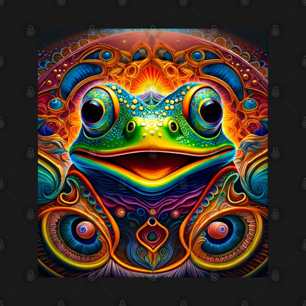 Froggy Animal Spirit (32) - Trippy Psychedelic Frog by TheThirdEye