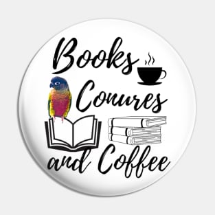 Books Conures and Coffee quote | Birds Parrots, reading, relaxing Pin