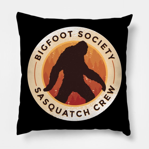 Bigfoot Society Sasquatch Crew Pillow by madeinchorley