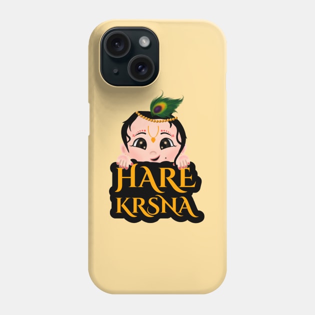 Iskcon - Krishna - hare krishna - Hindu gods - krsna Phone Case by Saishaadesigns