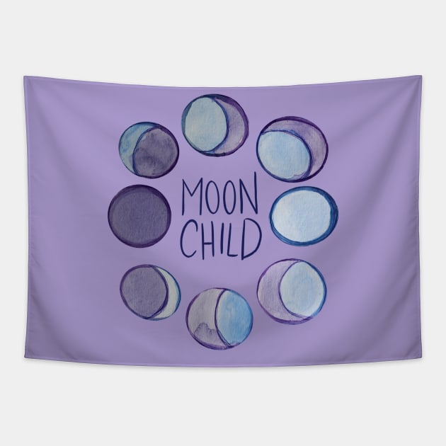 Moon Child Tapestry by bubbsnugg