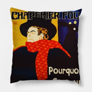 Chapelier Fou Poster - Mad Hatter Pillow