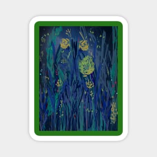 Abstract Floral collection Magnet