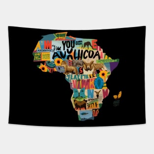 African Map Tapestry