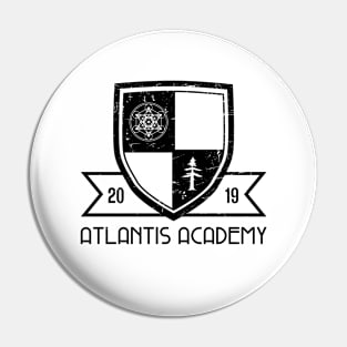 Atlantis Academy School Logo Pin