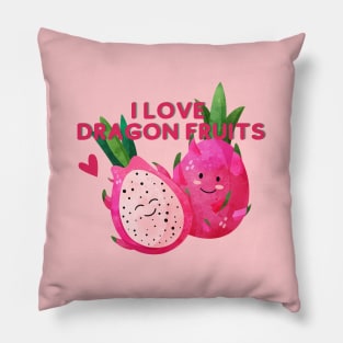 I Love Dragon fruits Pillow