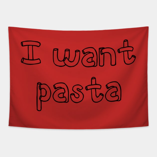 I want Pasta - Master of none Tapestry by lastradaimamo