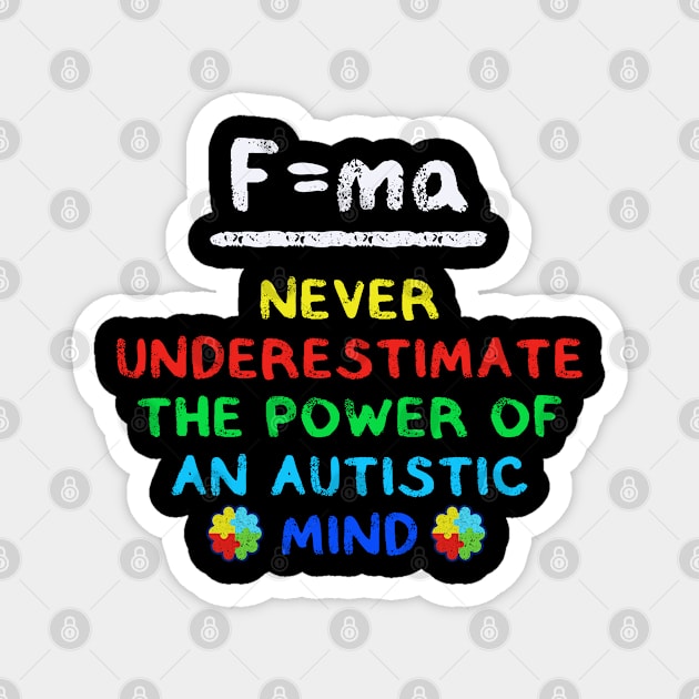 Newton Autistic Genius Scientist Aspergers Magnet by Mind Your Tee