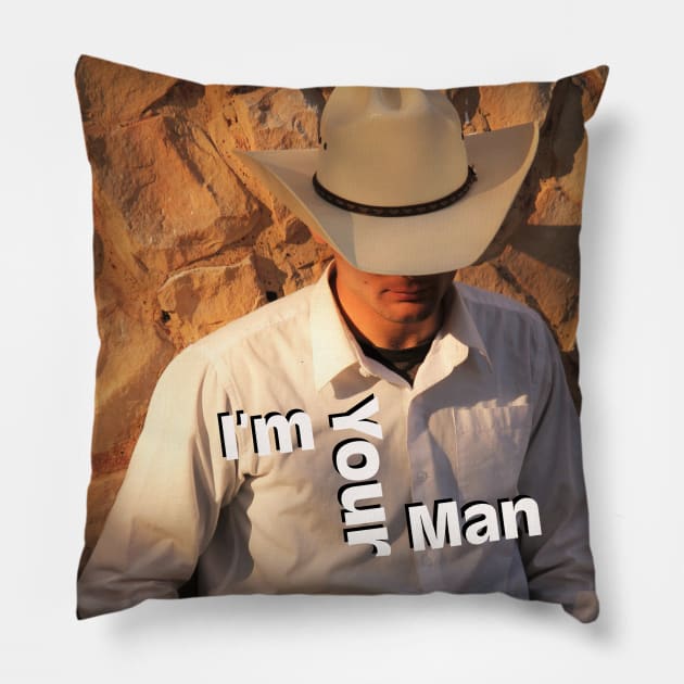 I'm Your Man from Handsome Cowboy Pillow by Shell Photo & Design